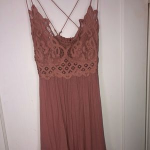 Free People One Adella Slip (Rose)